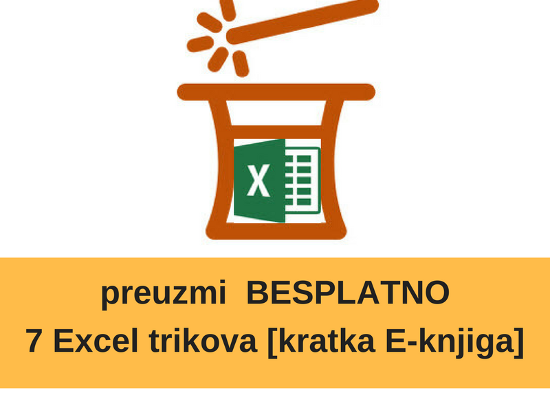 BESPLATNA E-knjižica 7 Excel trikova
